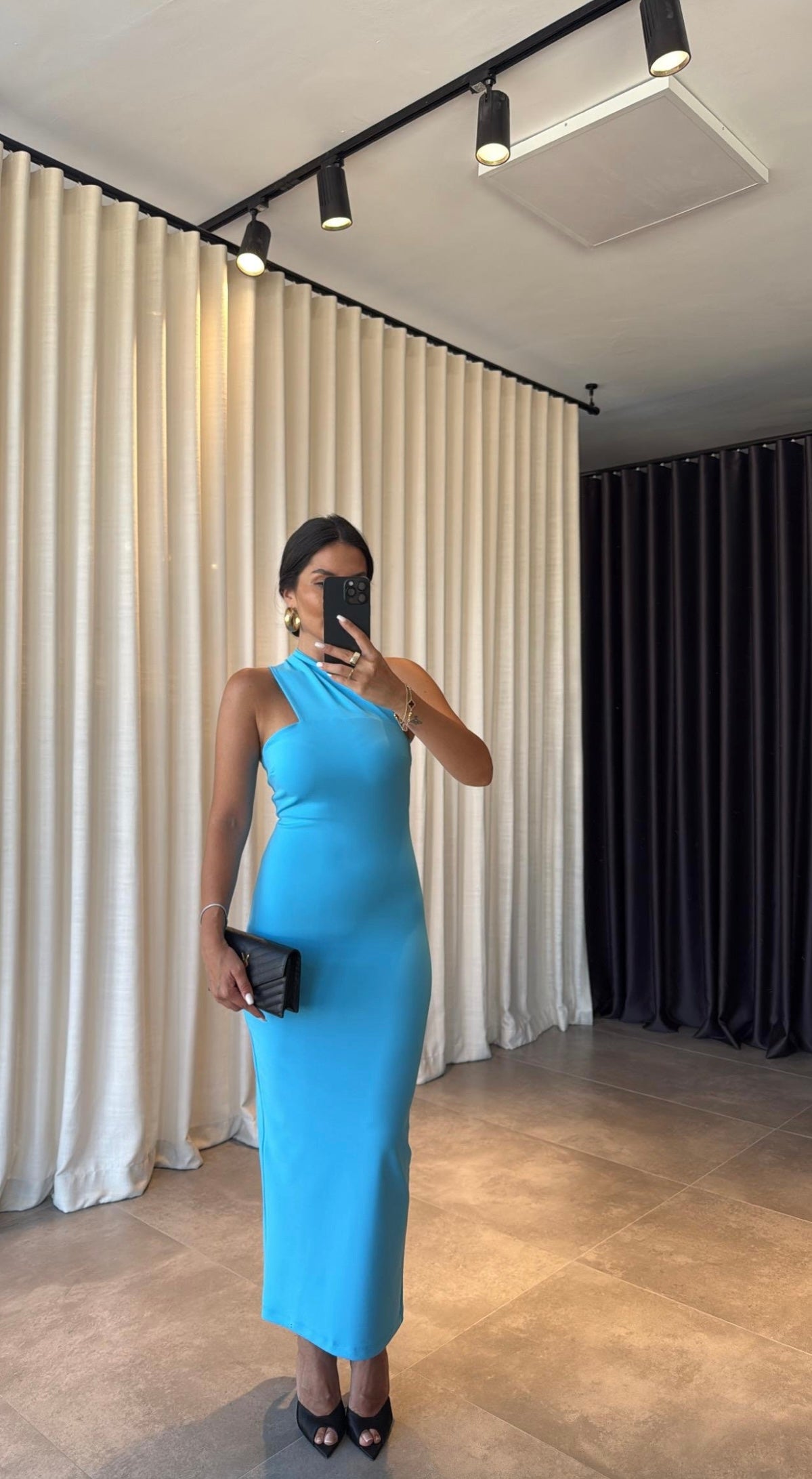 One Shoulder Midi-dress