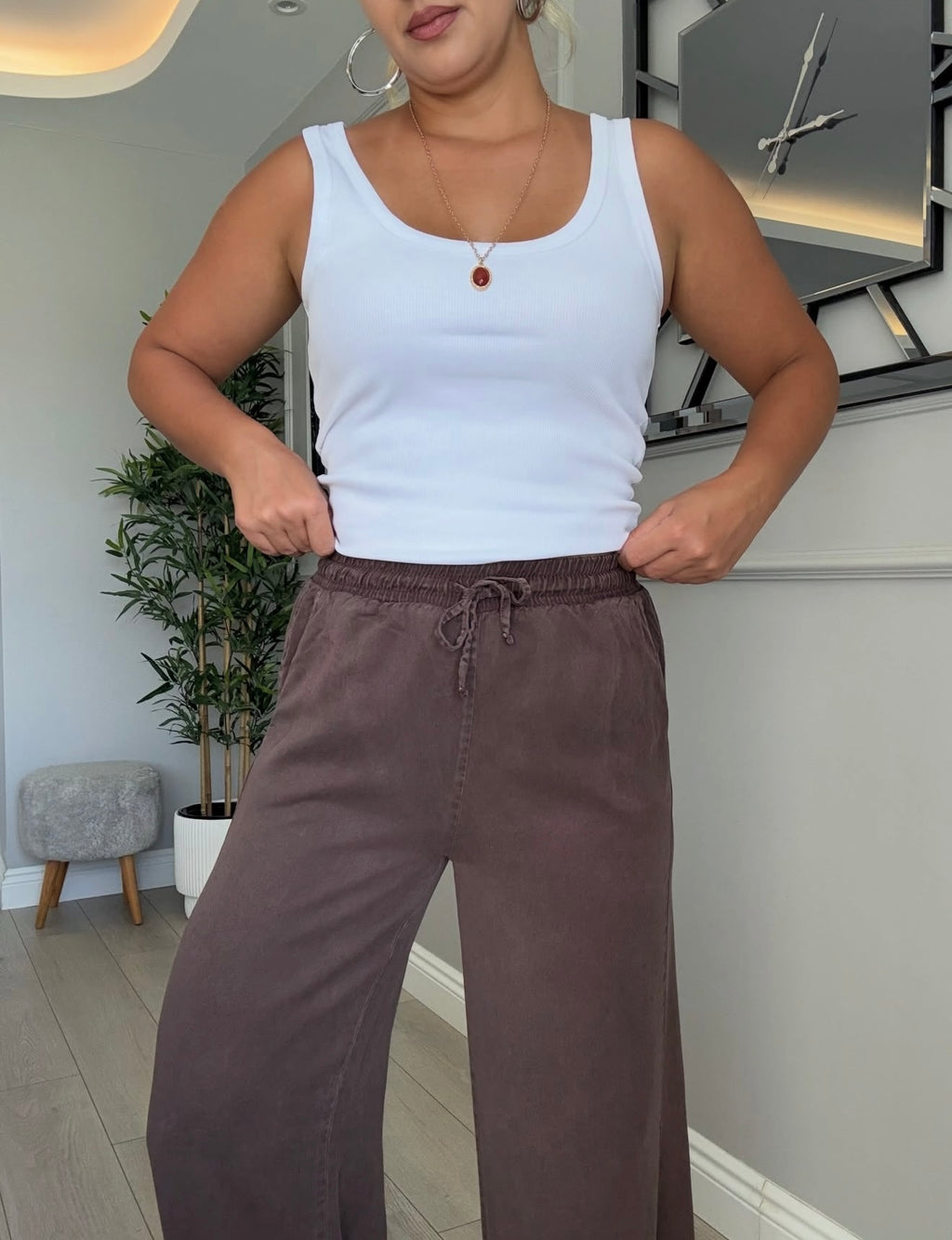 Tencel Pants - Brown