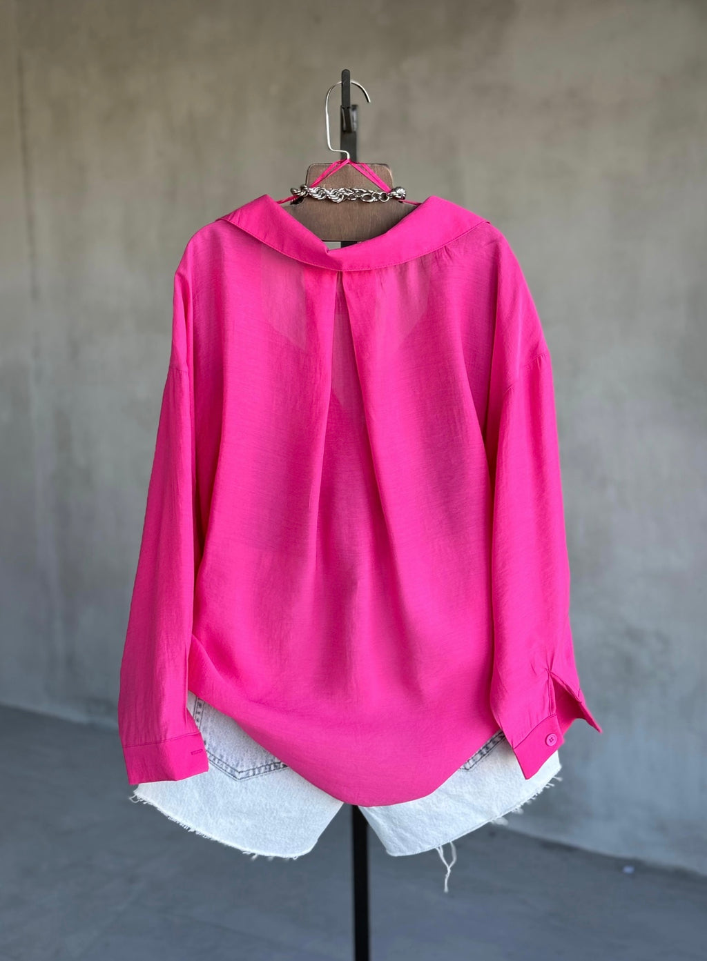 Tencel Shirt - Fuchsia