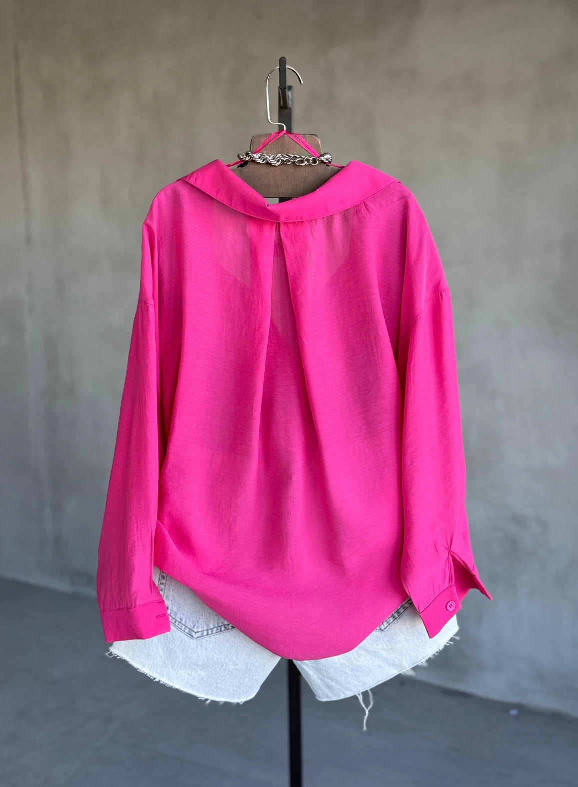Tencel Shirt - Fuchsia
