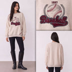 Baseball Beige Sweatshirt