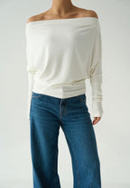 White Off-shoulder Top