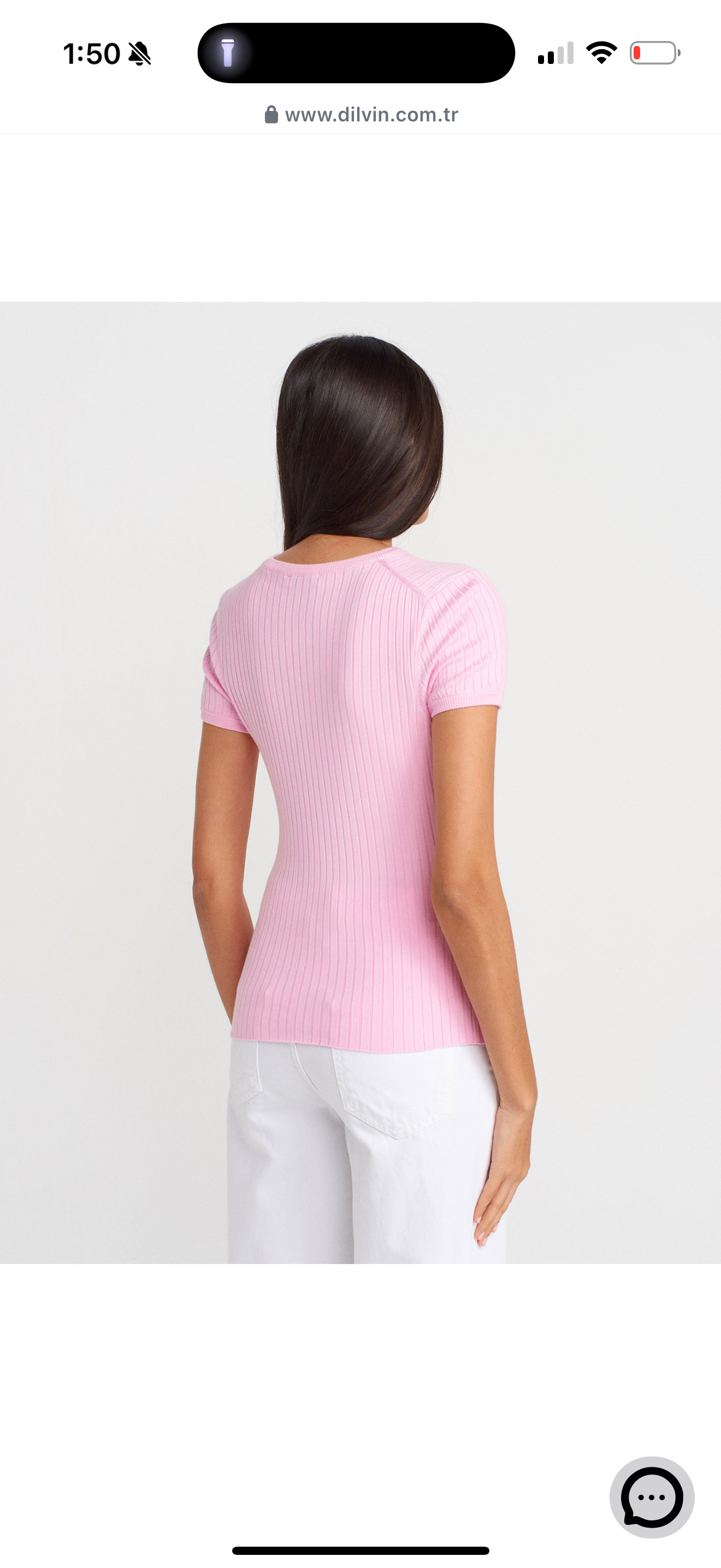 pink T-shirt