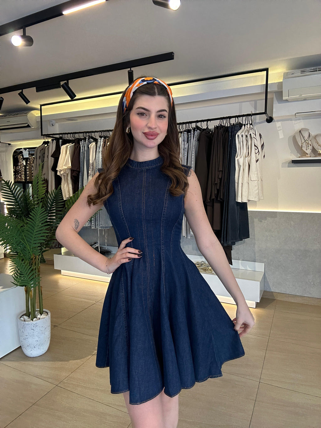 Short Denim Dress
