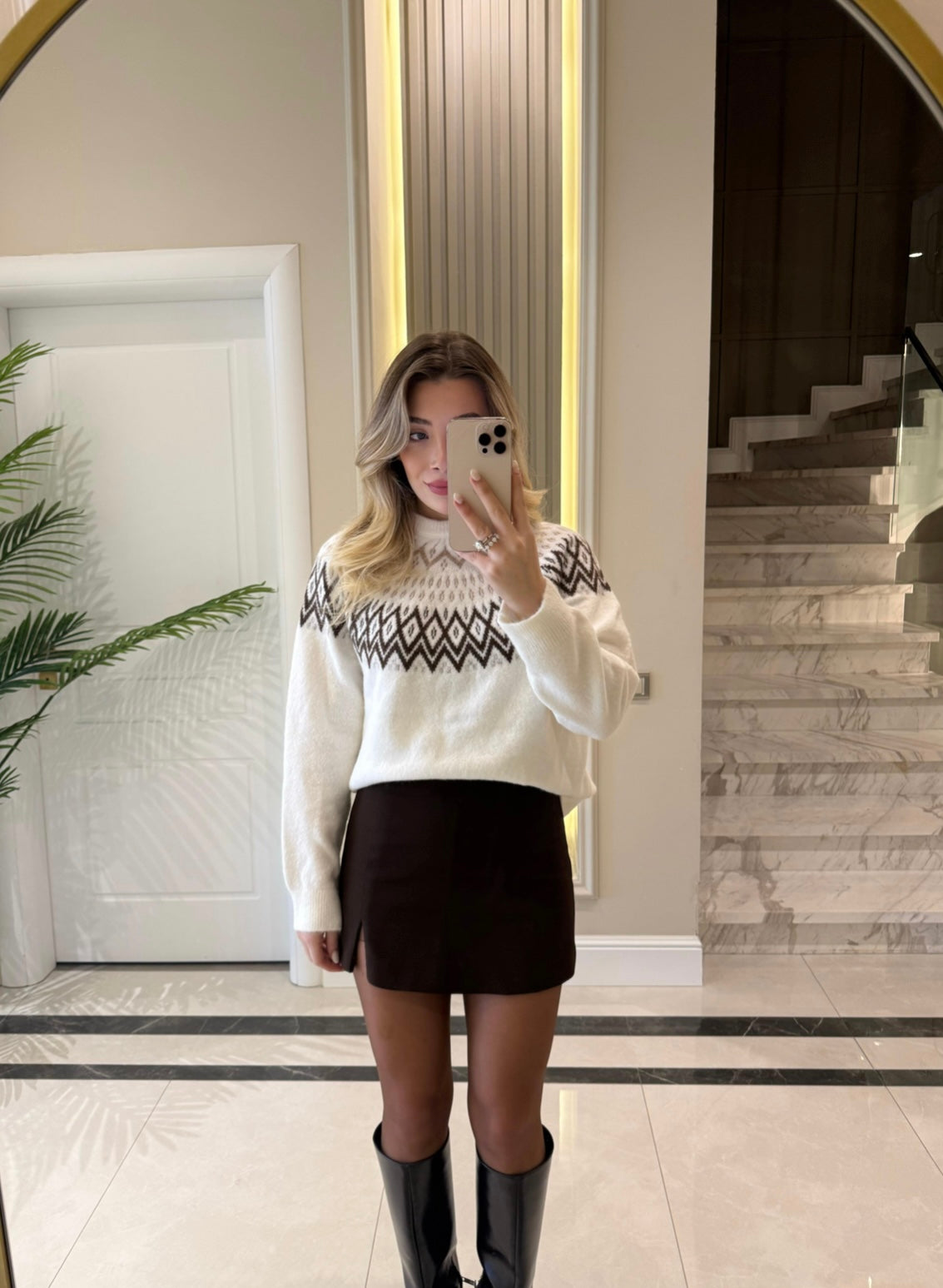 Cinnamon Crew Neck Sweater