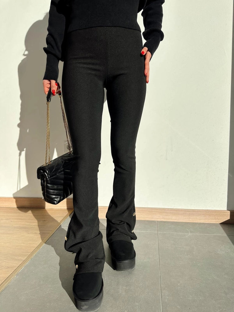 Black Tight-fit Pants