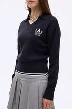 Navy State College Sweater