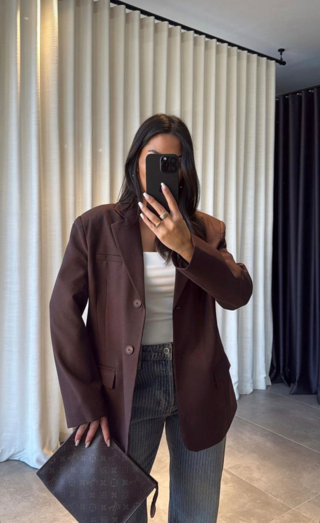 Oversized Blazer Brown