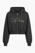 Studded Zip Hoodie