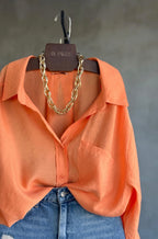 Tencel Shirt - Orange