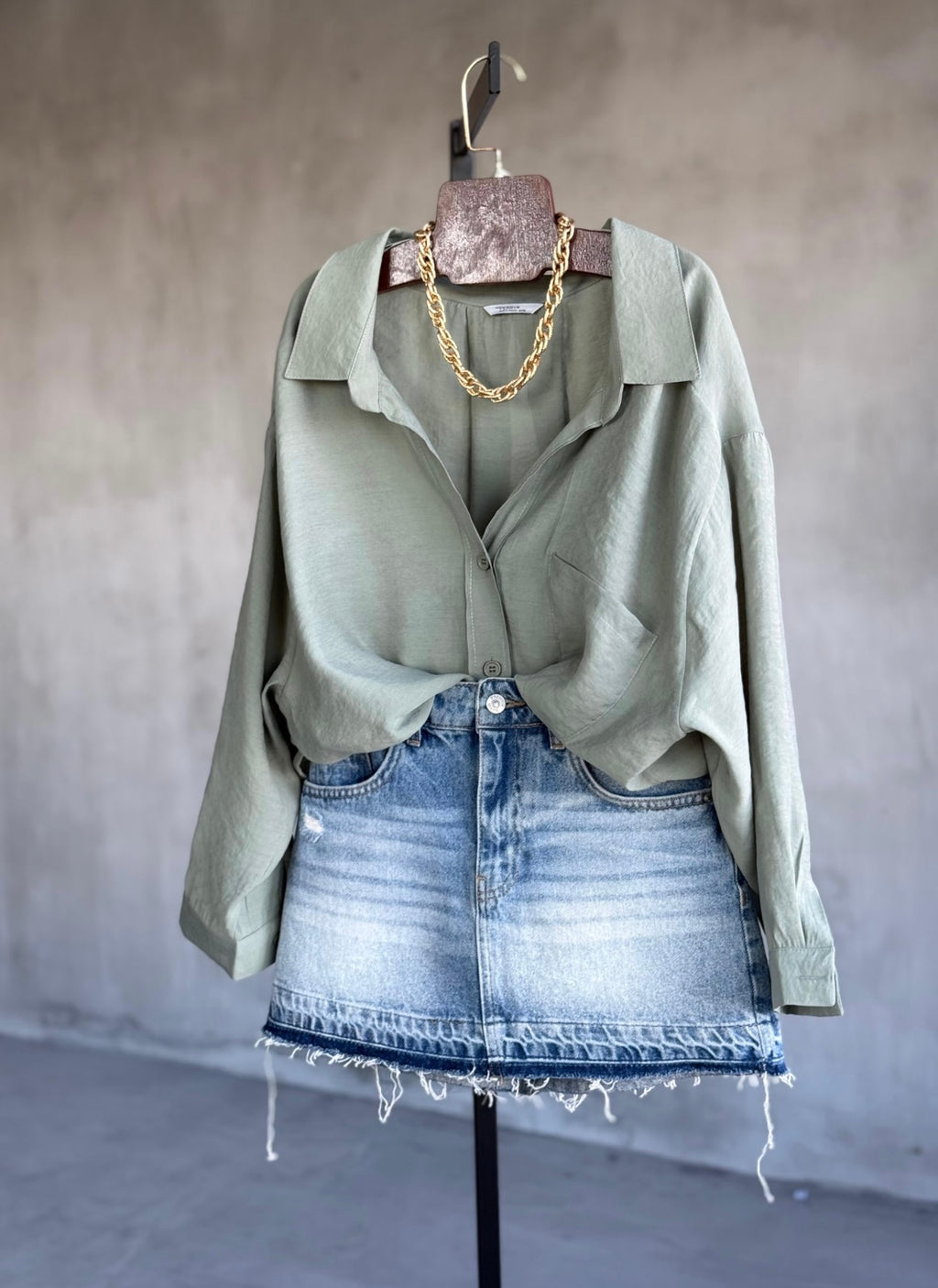 Tencel shirt - khaki
