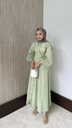 Side-Tied Dress - Mint