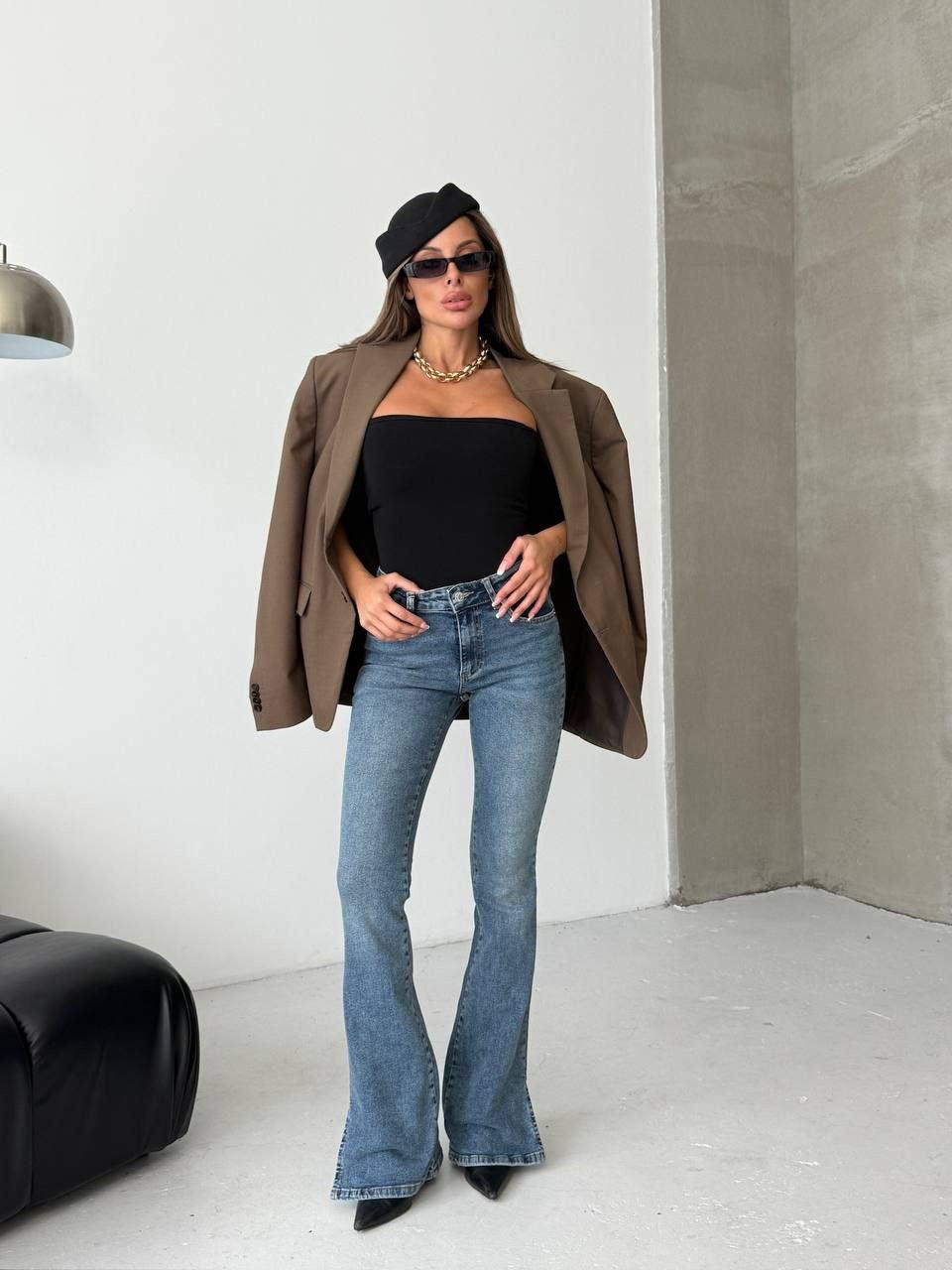 Blue Flare Jeans