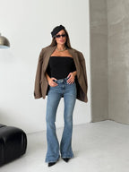 Blue Flare Jeans