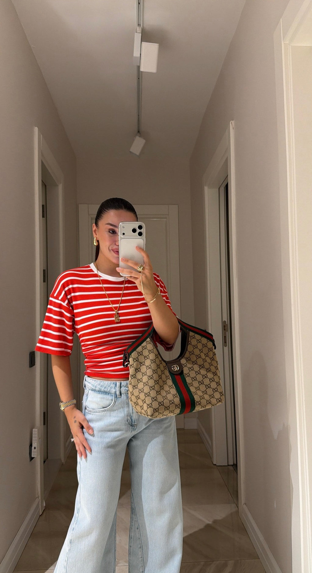 Stripe T-shirt - Red
