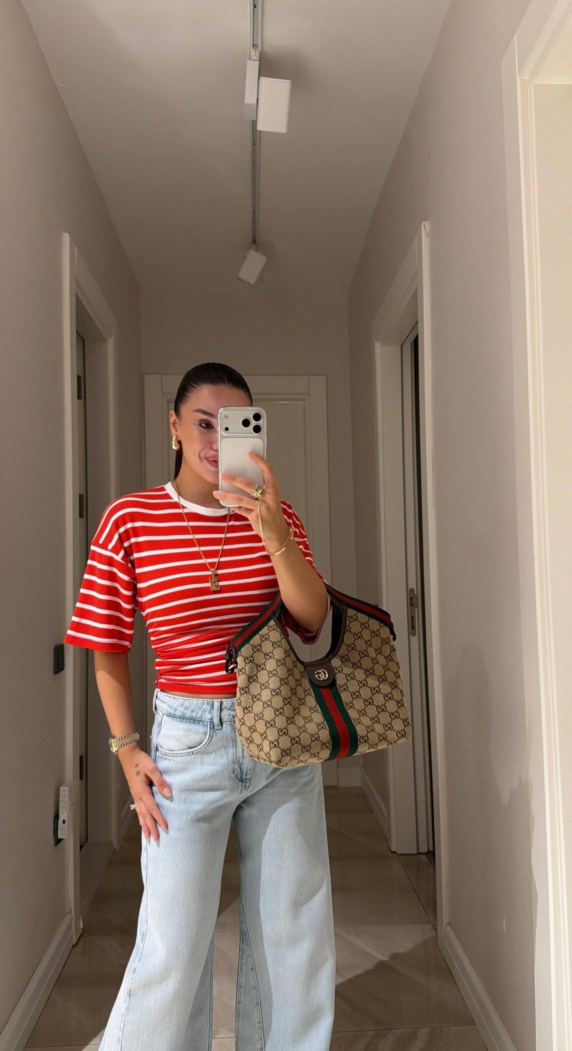Stripe T-shirt - Red
