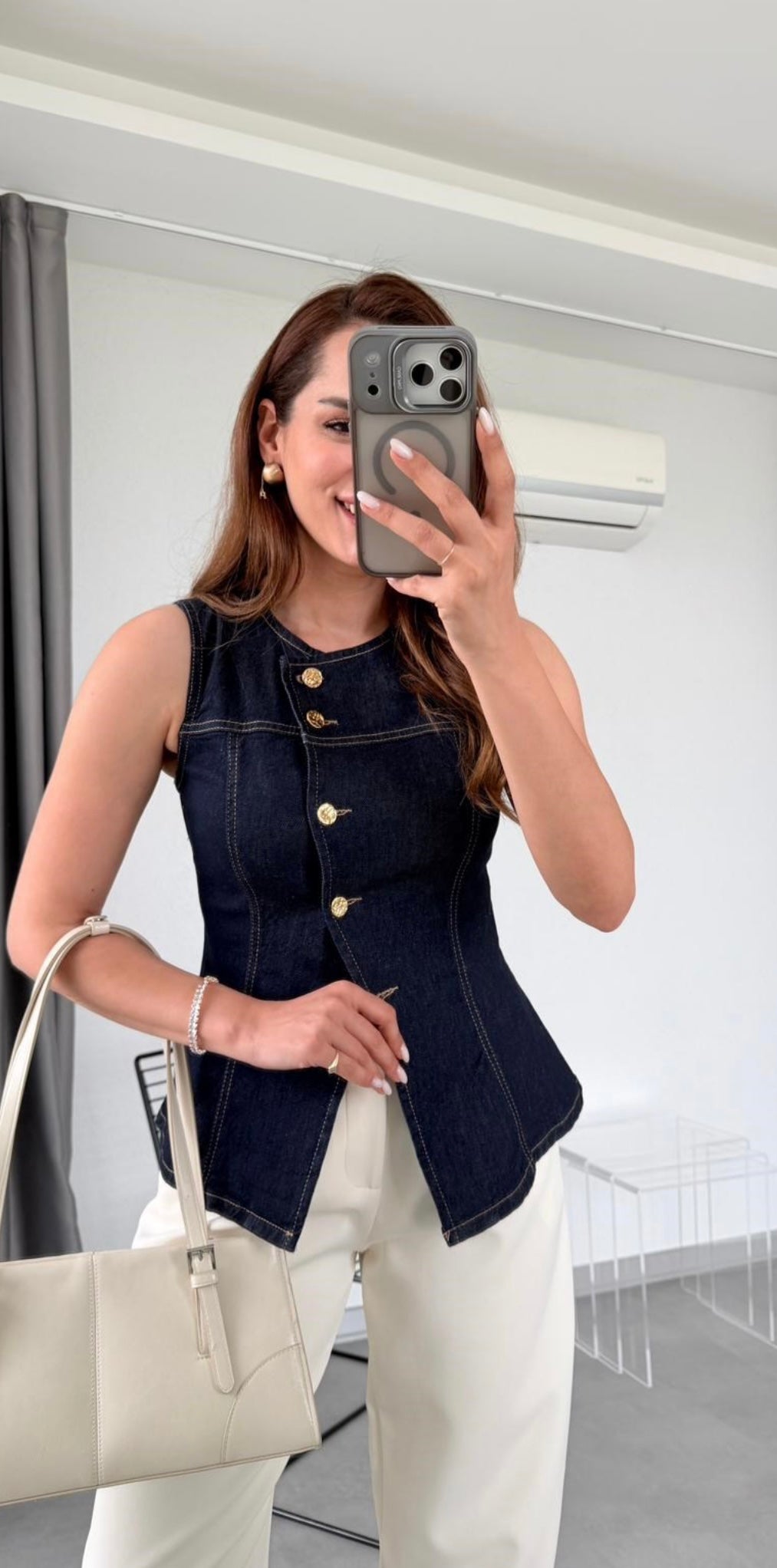 Dilvin Denim Vest