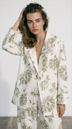 Floral Linen Jacket