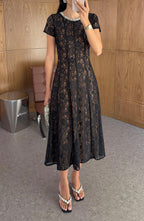 Juliette Lace Dress - Black