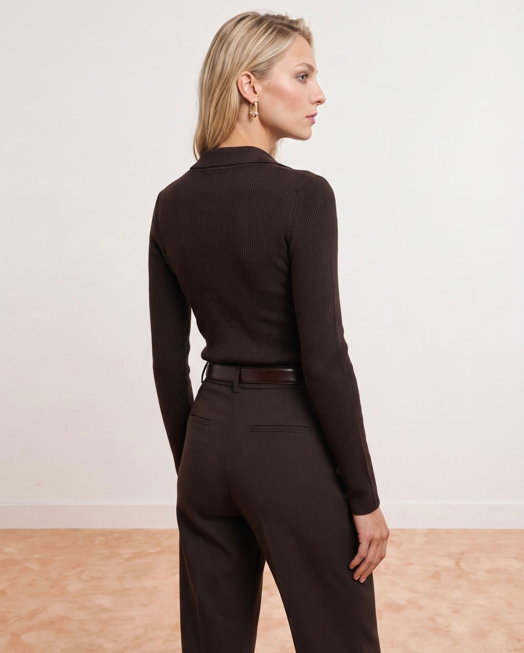 Mila Knit Top - Brown