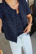 Midnight Sequin Knit Set