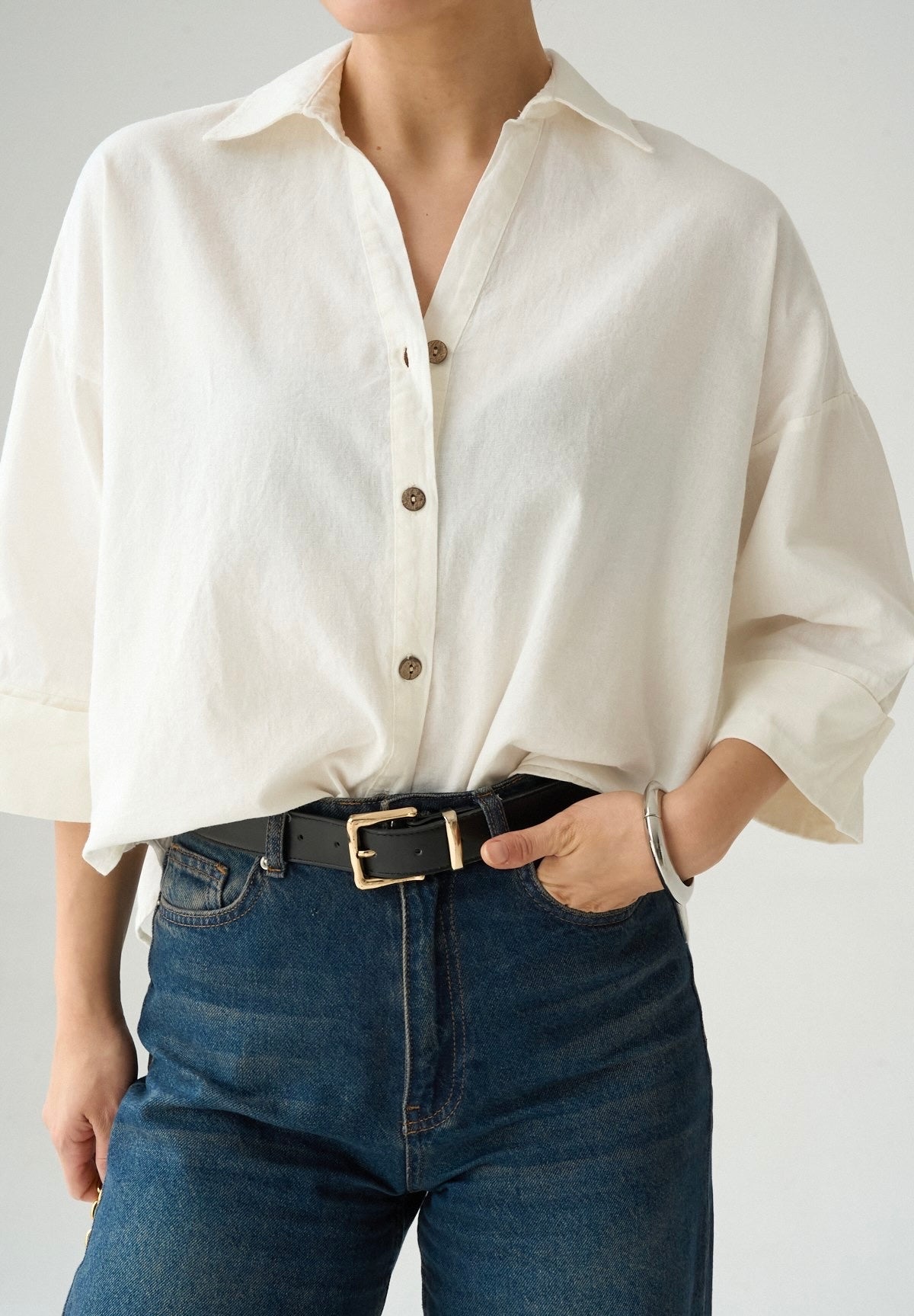 S.S Linen Shirt - White