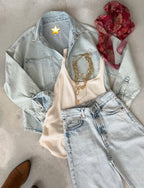 Light blue denim shirt