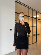 High Neck Basic - Black