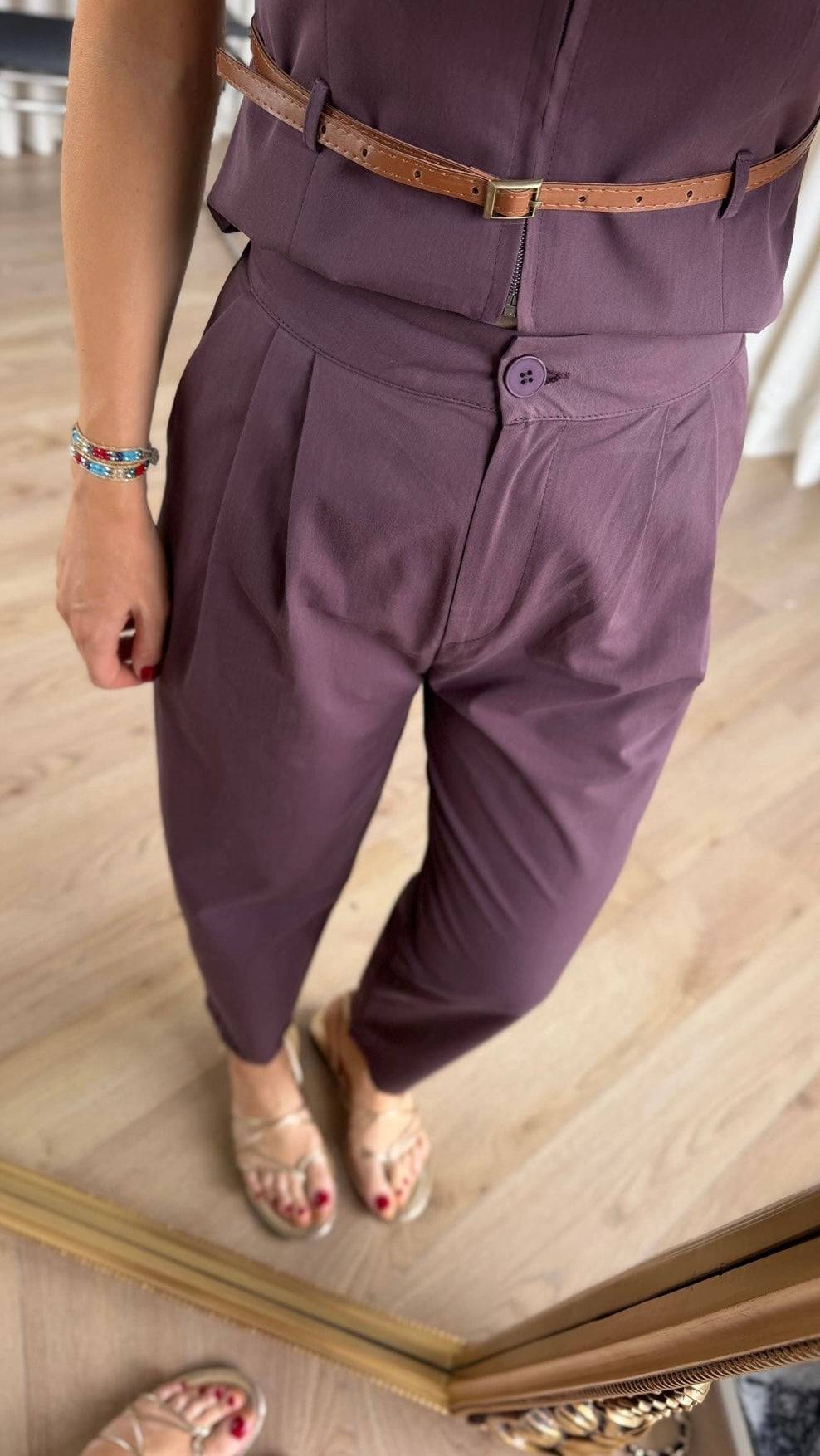 Belted-vest Set