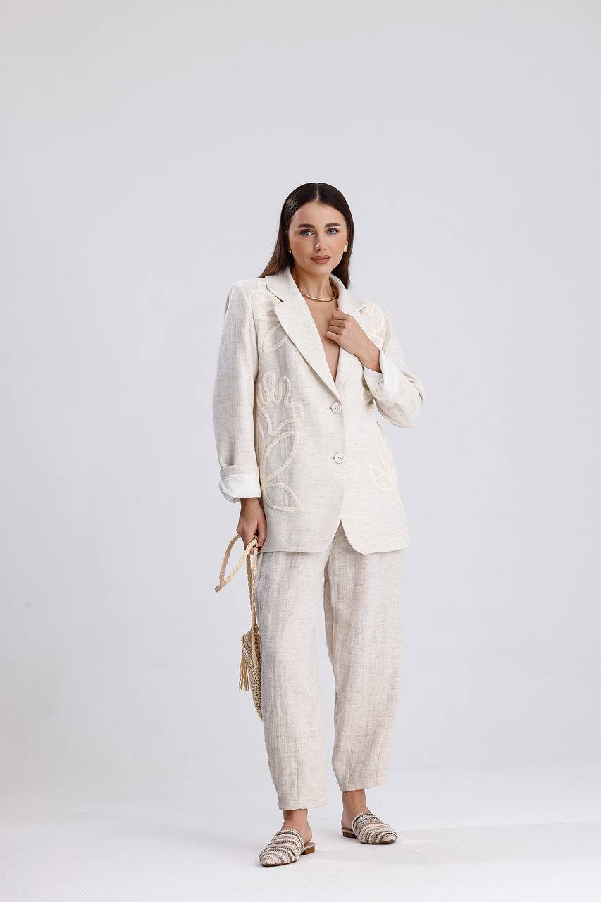Oversized Linen Blazer