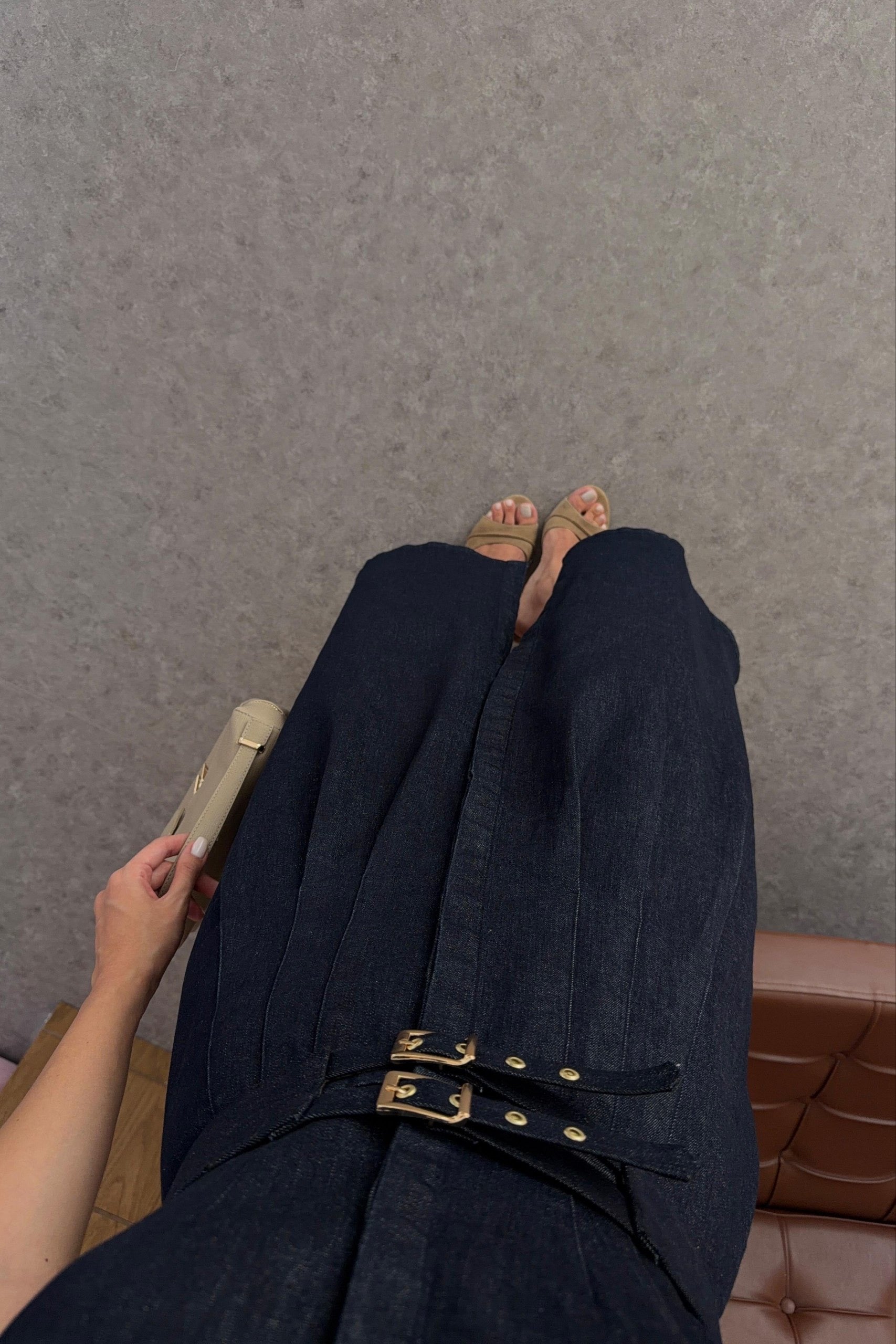 Denim Belted Dress
