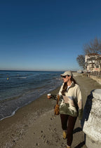 Khaki print Ski-sweater