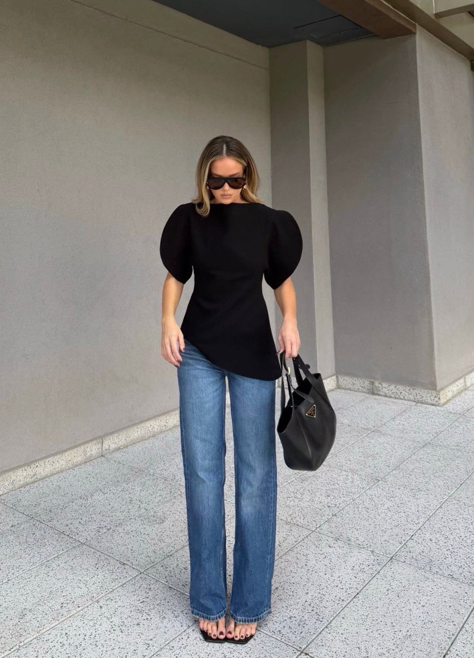 Black Trendy Top