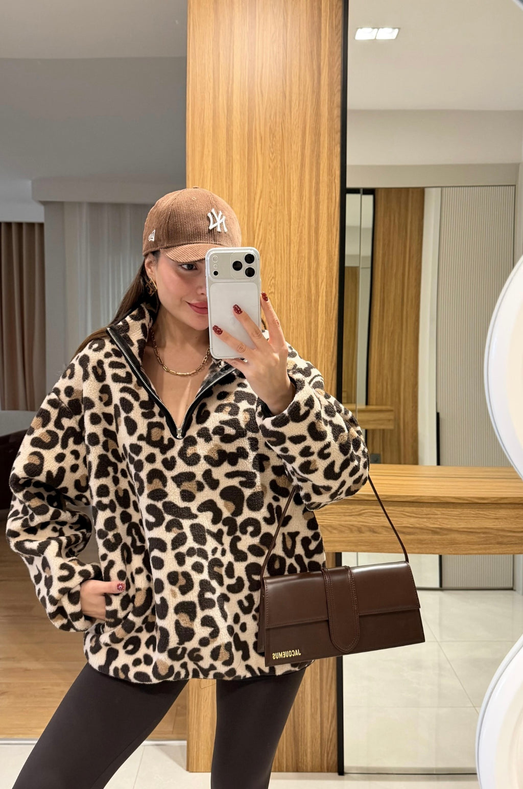 Leo Print Ski-sweater