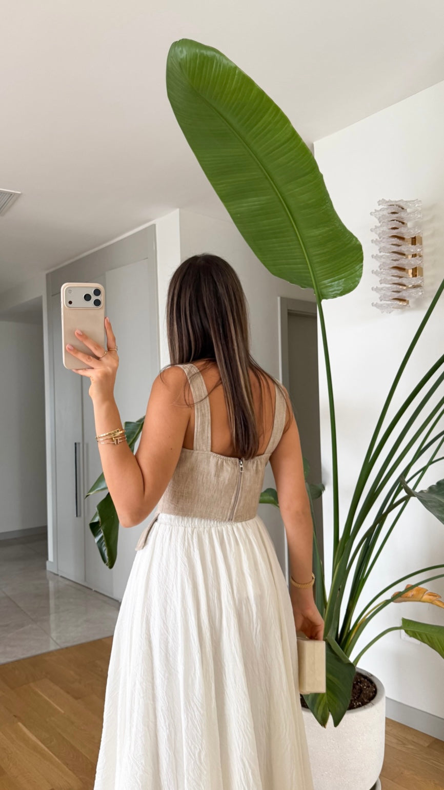 Beige Corset Top