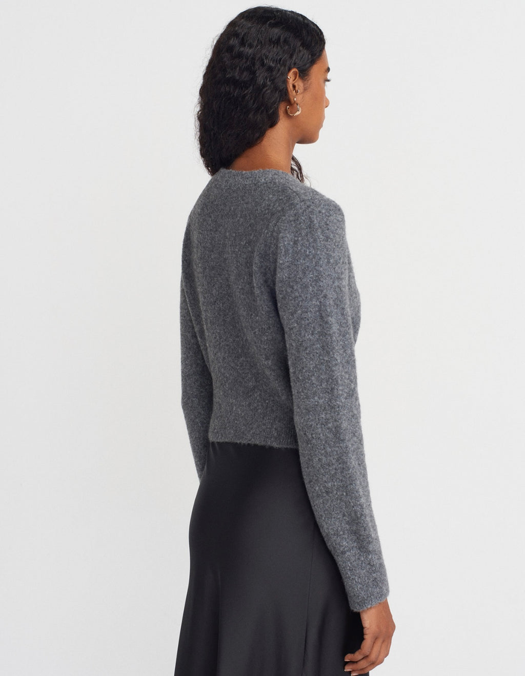 Cardigan grey detailed buttons