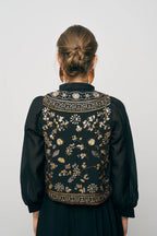 Black Beaded Vest