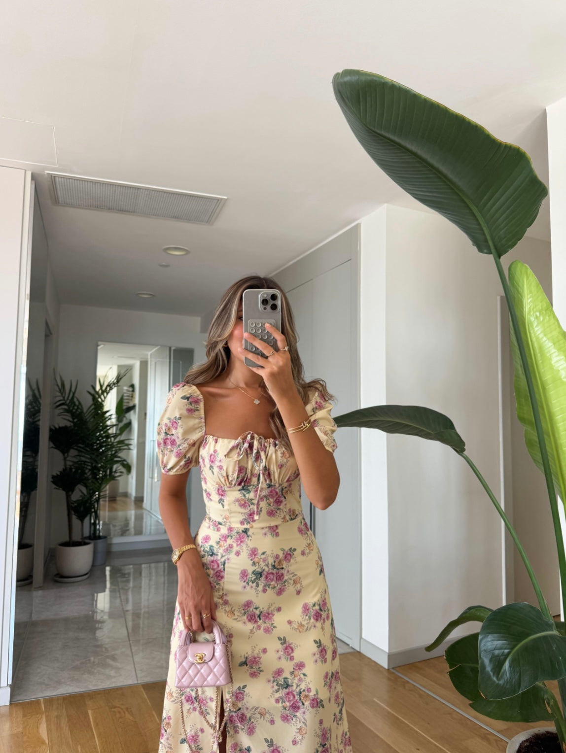 Yellow Floral Dress