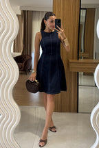 Flare Denim Dress