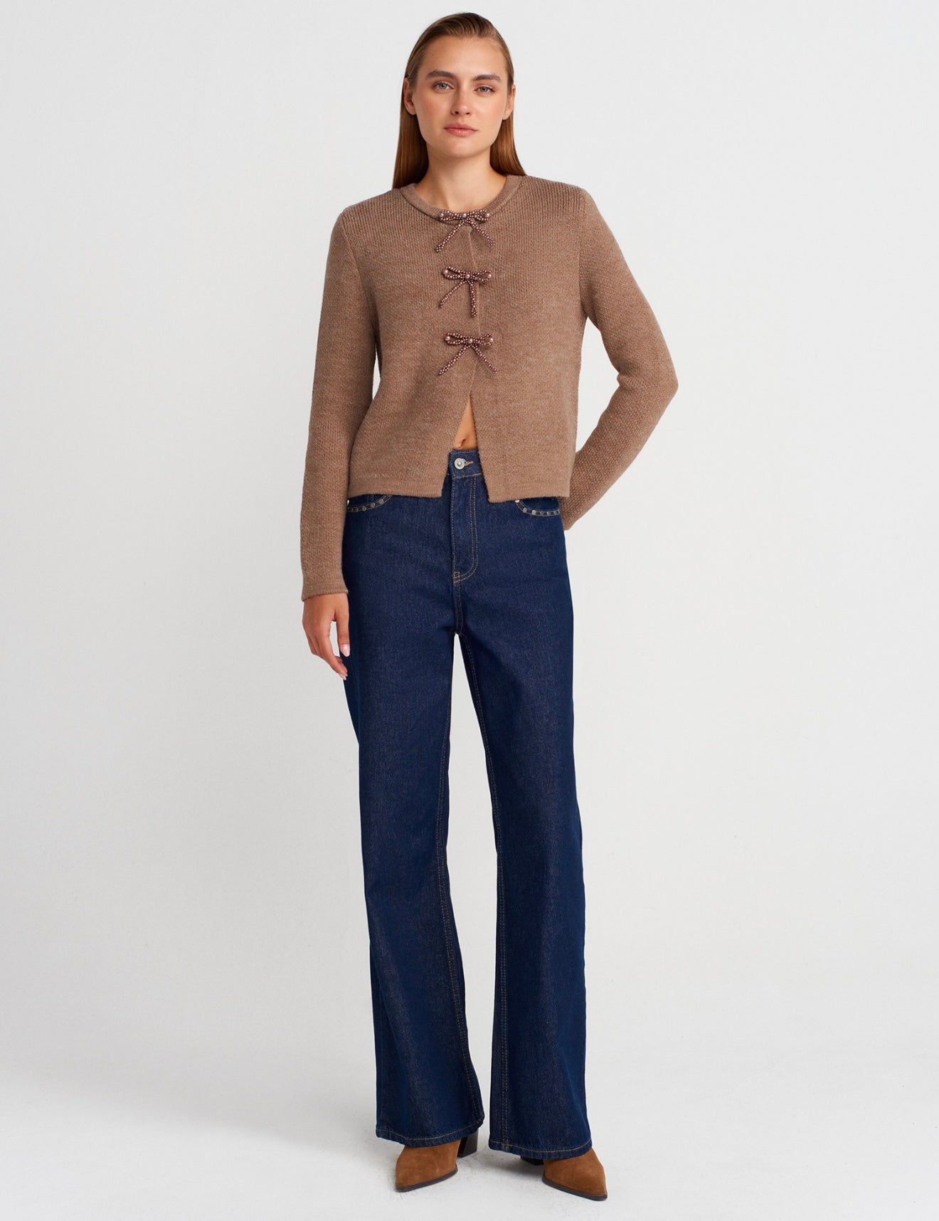 Ribbon-detailed Cardigan