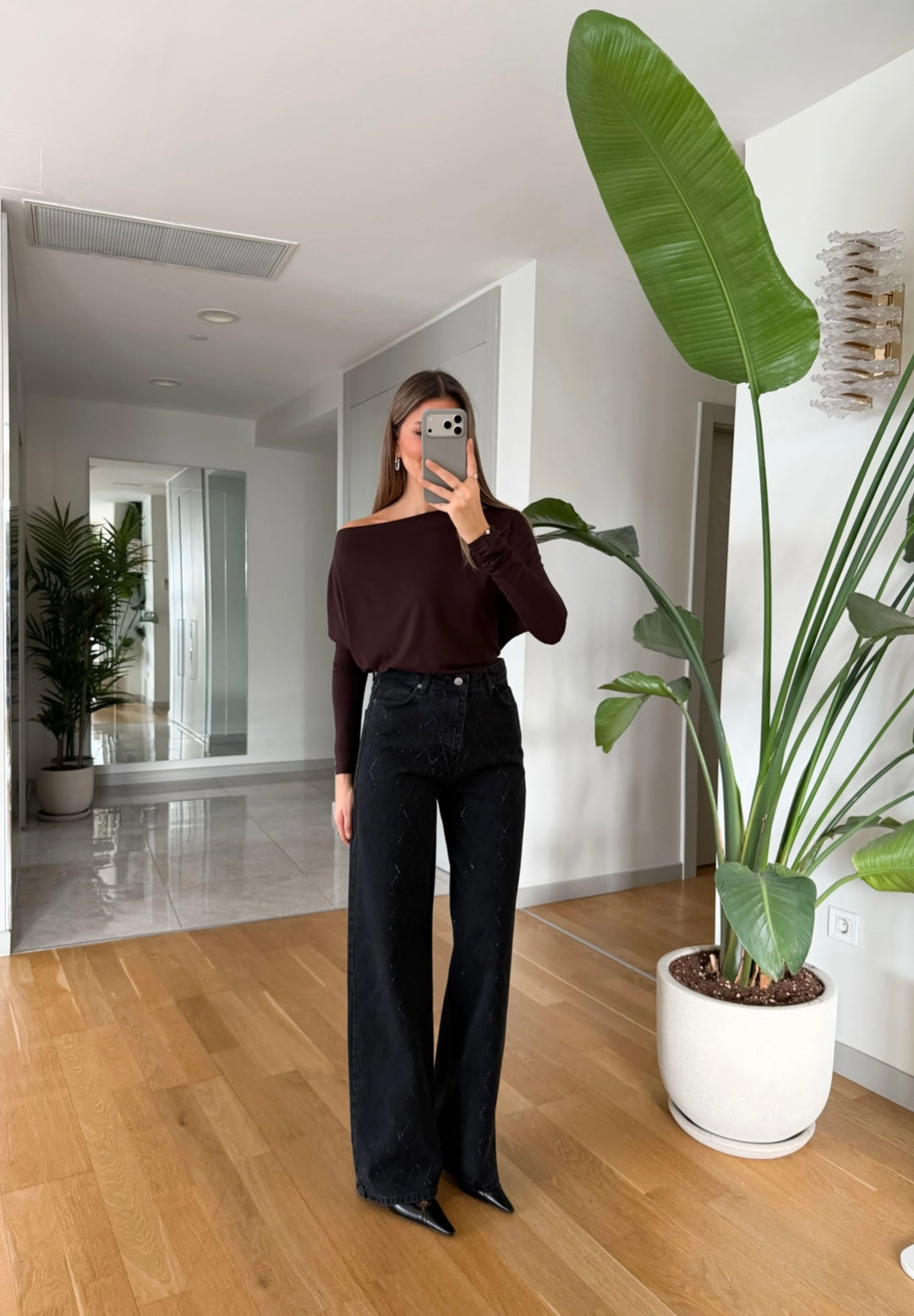 Black Embellished Jeans