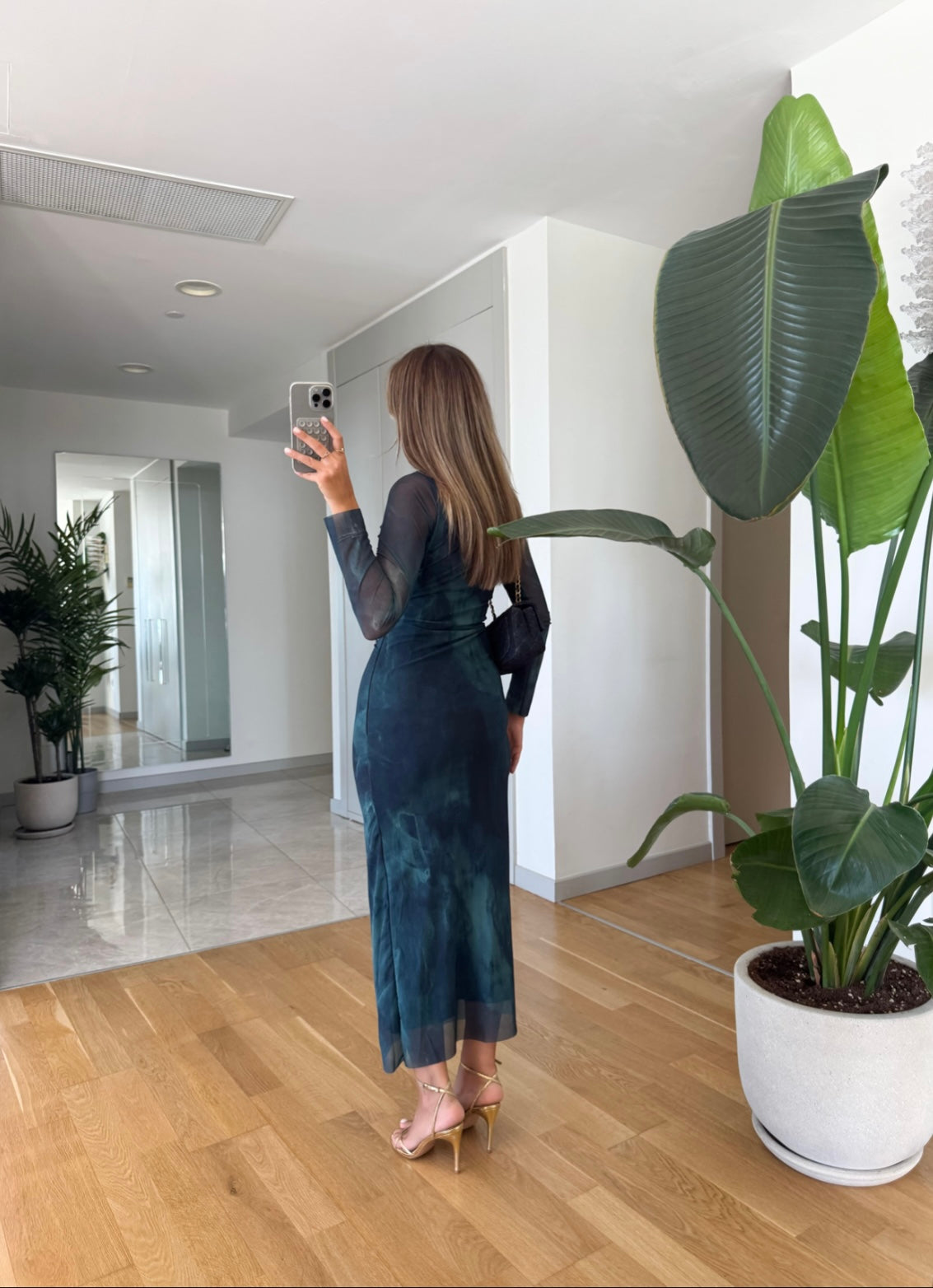 Green Patterned Dress