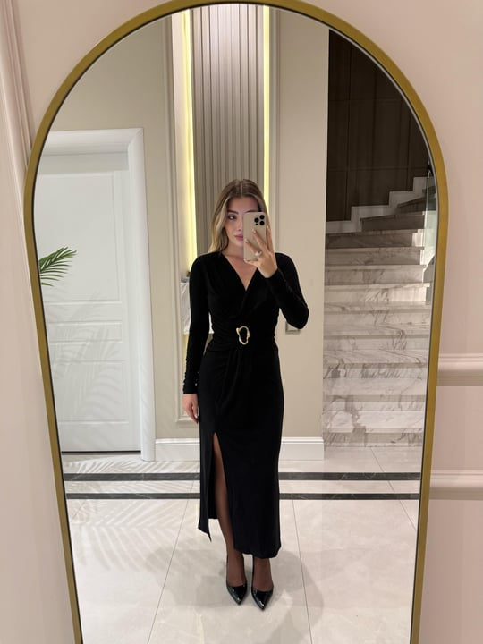 Buckled Dress - Black