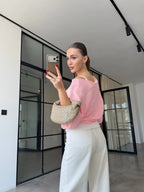 Knitwear Blouse - Pink