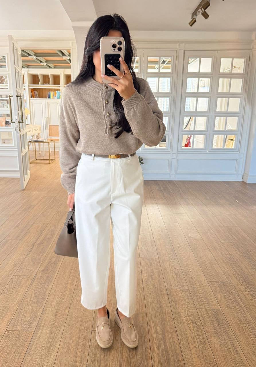 Casual Pants - White
