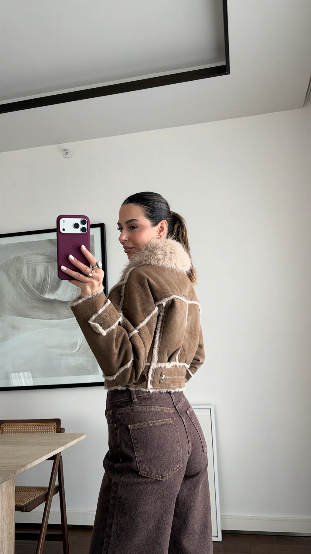 Teddy Trim Jacket