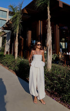 Strapless Top Set - White