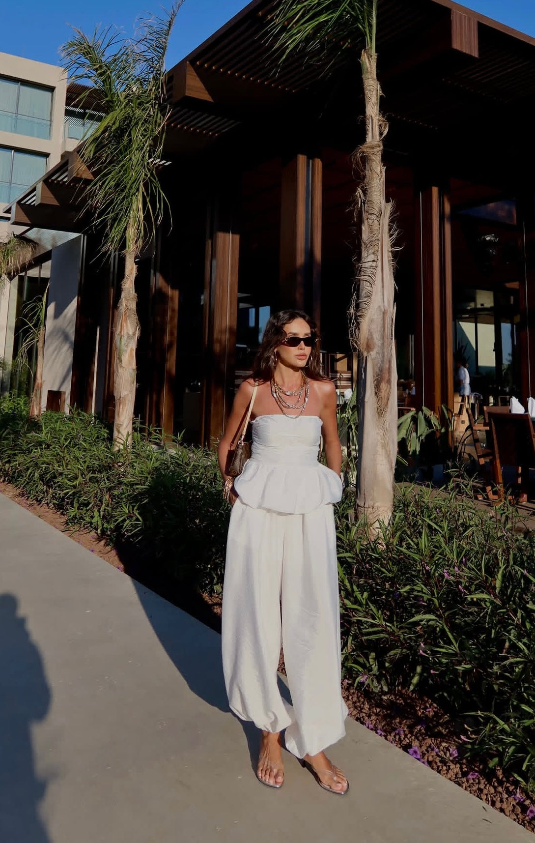 Strapless Top Set - White