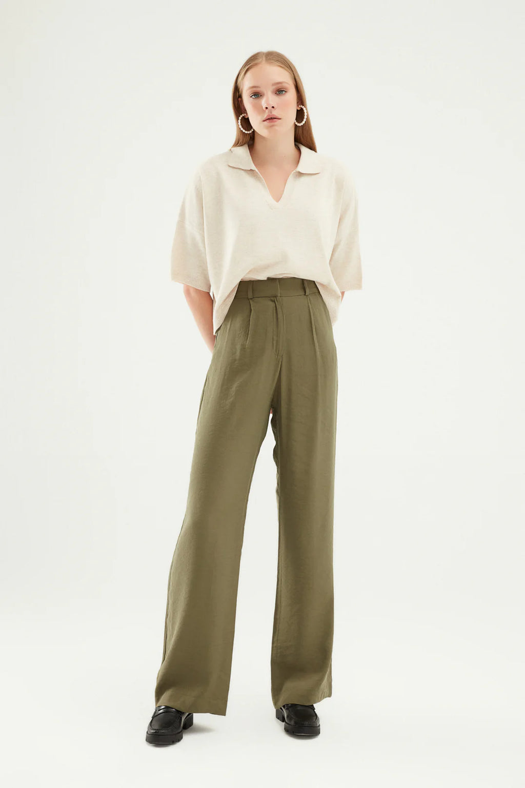 Tencel Pants - Khaki