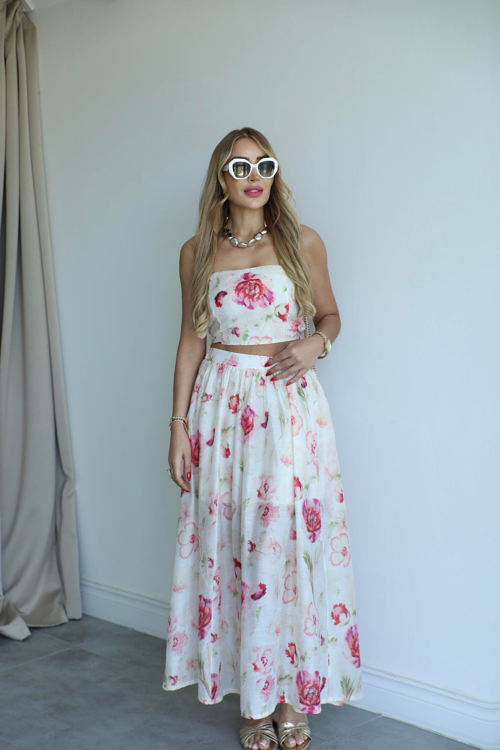 Floral Skirt Set